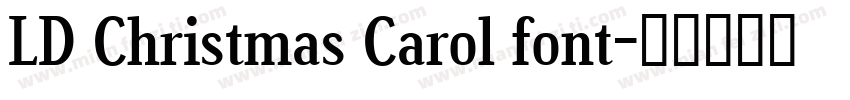 LD Christmas Carol font字体转换